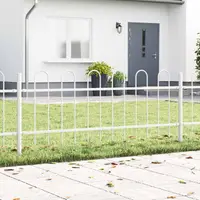vidaXL Gard de Grădină BOXTEL 5 buc. 8,5 x 0,6 m Alb