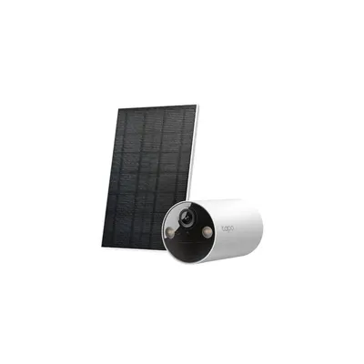 Camera supraveghere wireless WiFi cu panou solar TP-Link Tapo Full Color TC82 KIT, 2K, 3.17 mm, IR/lumina alba 9 m, microfon si difuzor, slot card, Detectie persoane cu AI, sirena integrata