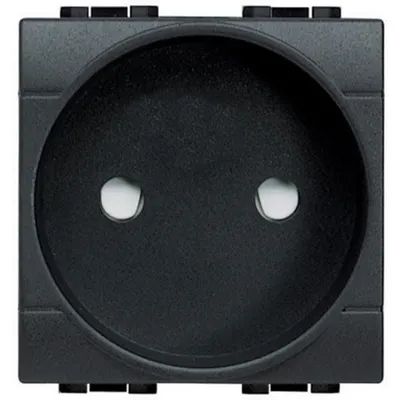 Priza 2P 16 A - 250 V~ LiVing Light - Conexiune cu surub - Antracit - 2 module