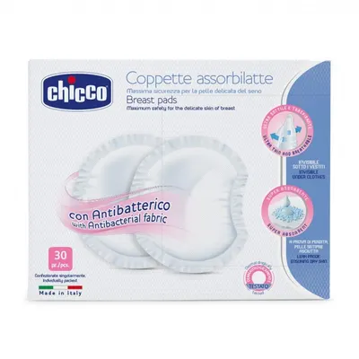 Chicco Tampoane absorbante antibacteriene - 30 buc.