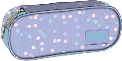 Penar oval școlar BackUp A - Dots, 1 fermoar