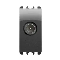 nea - Priza pasanta att. 5 dB, tata, IEC 169-2, 1 mod, culoare Otel inchis