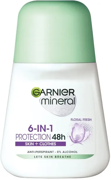 Garnier Mineral Roll-on antiperspirant Protection 48H, Floral Fresh, 50 ml