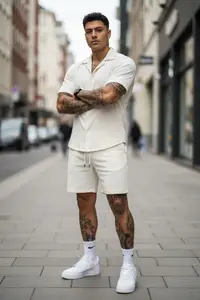 Pantaloni de trening scurti cream c350 D2-4.1