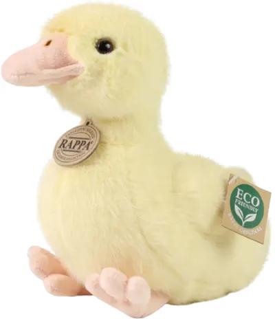 Jucărie de pluș Rappa Eco Friends - Rață galbenă, 24 cm