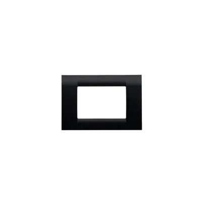 Placa ornament Virna - tehnopolimer gloss finish - 4 module- TONER BLACK - SYSTEM