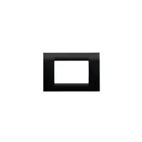 Placa ornament Virna - tehnopolimer gloss finish - 4 module- TONER BLACK - SYSTEM