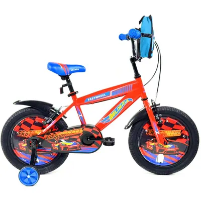 Bicicleta pentru copii 2-4 ani Belderia Fastwheel, roti 12 inch, roti ajutatoare