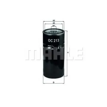 Filtru ulei MAHLE ORIGINAL OC 213