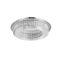 Plafoniera ZEFFARI Crom Aluminiu & K9 Crystal LED 40 Wat 230 Volt 2400Lm 4000K IP20