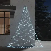 vidaXL Brad perete cârlig metalic 260LED alb cald 3m interior/exterior