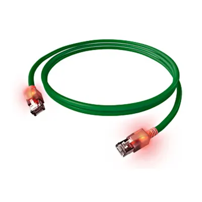 Patchcablu LED ISDN, Cat.3, 2-perechi (36/45),UTP, verde, 2m