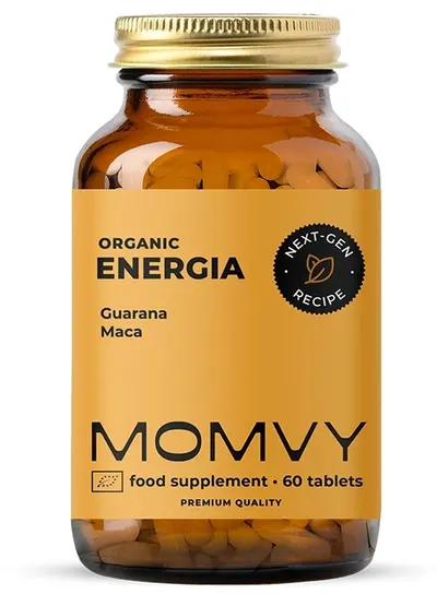 Energia, cu guarana și maca, 60 de comprimate masticabile, Momvy
