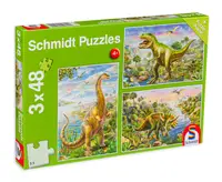 Puzzle Schmidt 3 in 1 - Dinozauri