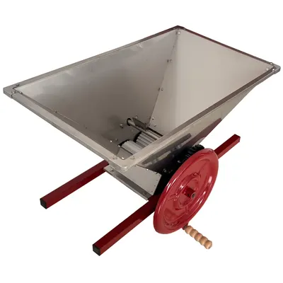 Zdrobitor struguri manual ZSM-50S cu agitator cuva INOX 50 L, 500-600 Kg/h