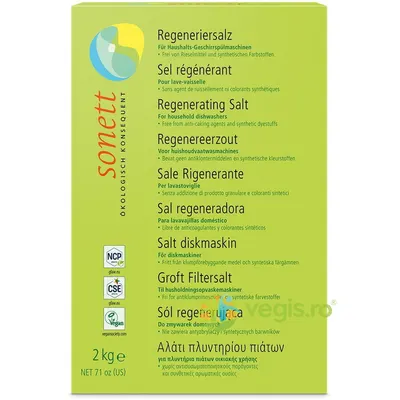 Sare Regeneranta pentru Masina de Spalat Vase Ecologica/Bio 2kg