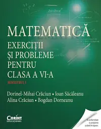 Matematică. Exerciţii şi probleme pentru clasa a VI-a. Semestrul I