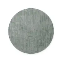 Covor albastru deschis țesut manual rotund din viscoză ø 120 cm Noemi – Vikosa