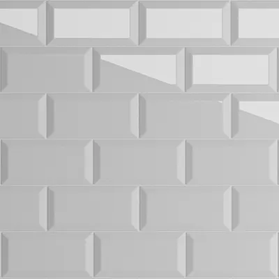 Faianta King Metro White 10x20 cm lucioasa
