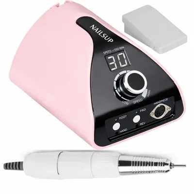 Freza Unghii Profesională NAILSUP Roz 35.000 RPM 45W