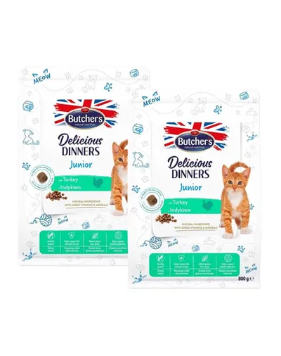 BUTCHER'S Functional Cat Kitten pentru pisoi 2x800 g curcan