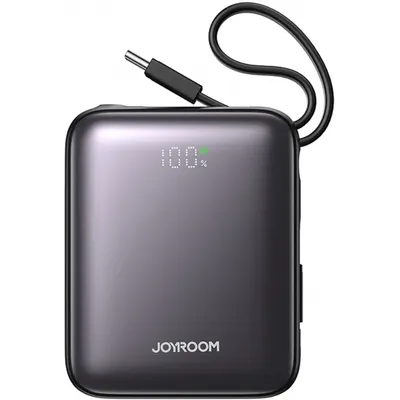 Baterie Externa Joyroom JR-PBF27, 10000mAh, 22.5W, QC + PD, 1 x Lightning - 2 x USB-C, Neagra