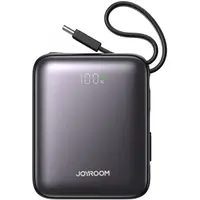 Baterie Externa Joyroom JR-PBF27, 10000mAh, 22.5W, QC + PD, 1 x Lightning - 2 x USB-C, Neagra