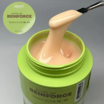Reinforce Builder Gel Peach Glow 42/50g Macks - REBGAR-50