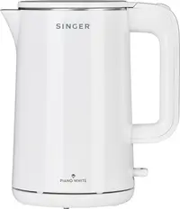 Ceainic electric Singer WK-15040 PWH, 2200 W, 1,5 l, alb