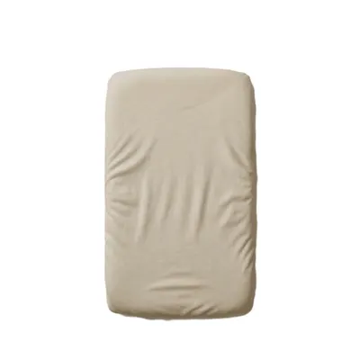 Cearceaf 2 in 1 impermeabil din bumbac organic 90x50 cm Twindeco Bej