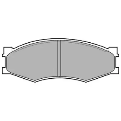 Set placute frana, frana disc DELPHI LP358