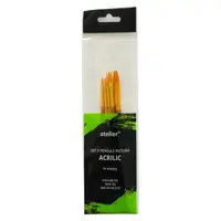 Set 2 x Pensule Pictura Acrilice Atelier, 5 Bucati