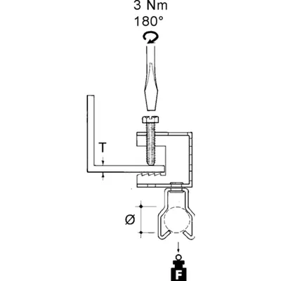 Clema cu surub cu clema pentru conducte FH65-JM2229