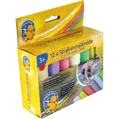 Malefix creta colorata pentru asfalt 12 buc