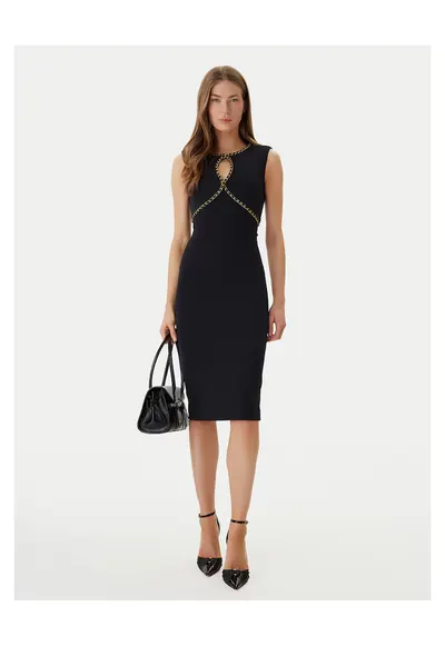 Rochie de cocktail neagra - Negru