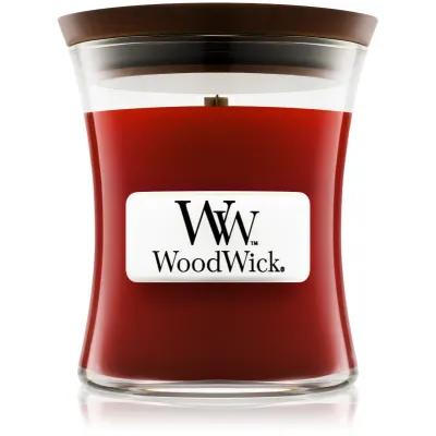 Woodwick Cinnamon Chai lumânare parfumată cu fitil din lemn 85 g