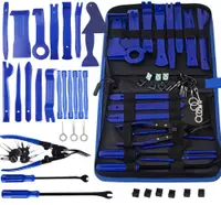 Set 46 piese demontare interior auto, NewEvo, Cu Husa Depozitare, Robust si durabil, Depozitare usoara, Rezistent la coroziune, Pentru usi, bord,