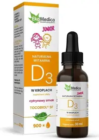 Vitamina D3 pentru copii și adulți, 30 ml, EkaMedica