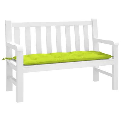 vidaXL Pernă bancă de grădină verde aprins, 120x50x7 cm, textil oxford