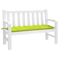 vidaXL Pernă bancă de grădină verde aprins, 120x50x7 cm, textil oxford