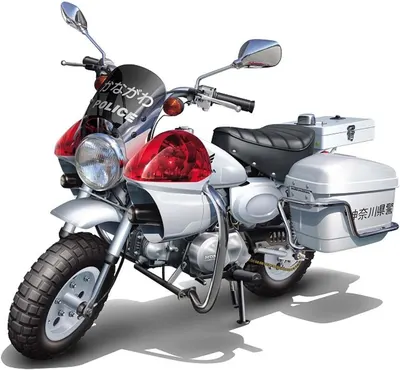 Model de asamblat Fujimi Modern: Motociclete - Honda Monkey POLICE Bike, 1:12