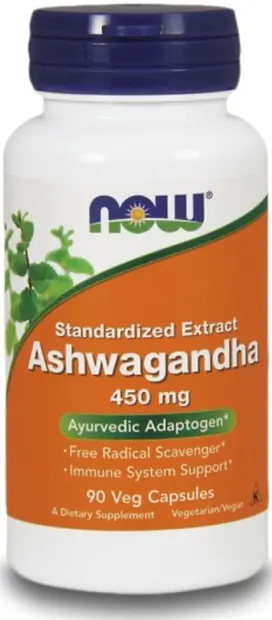 Ashwagandha, 450 mg, 90 capsule, Now