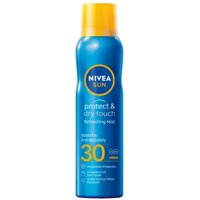 Spray cu protectie solara SPF30 Dry Touch Sport, 200ml, Nivea