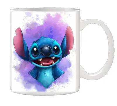 Cana personalizata cu Stitch, Disney, Stickers Factory, 330 ml