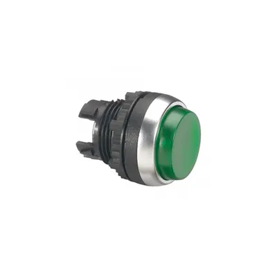 Osmoz illuminated spring return head - projecting - verde