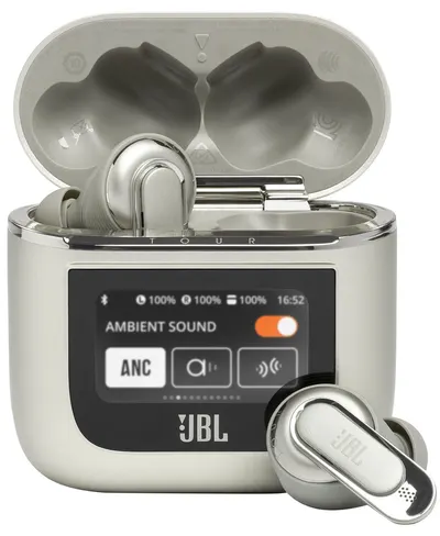 Căști wireless JBL - Tour Pro 2, TWS, ANC, bej