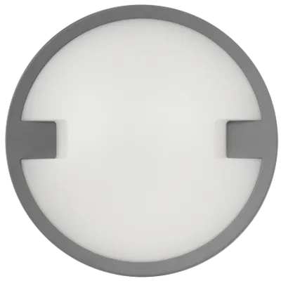 Plafoniera LED, rezistenta la apa, rotunda, 12W, gri, 4000K, IP65