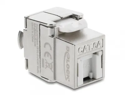 Keystone RJ45 la LSA Cat.6A ecranat tool-free dust protection, Delock 90706