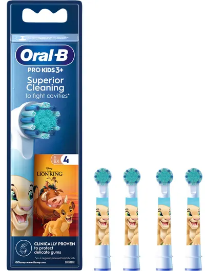 Capete de rezervă Oral-B - Pro Kids Lion King, 4 bucăți