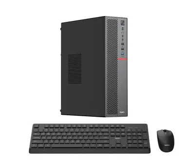 Sistem Desktop Office OptimX T5 SFF cu procesor Intel Core i3-9100, 16GB DDR4, 1TB SSD, Win11 Pro + kit tastatura si mouse OptimX fara fir